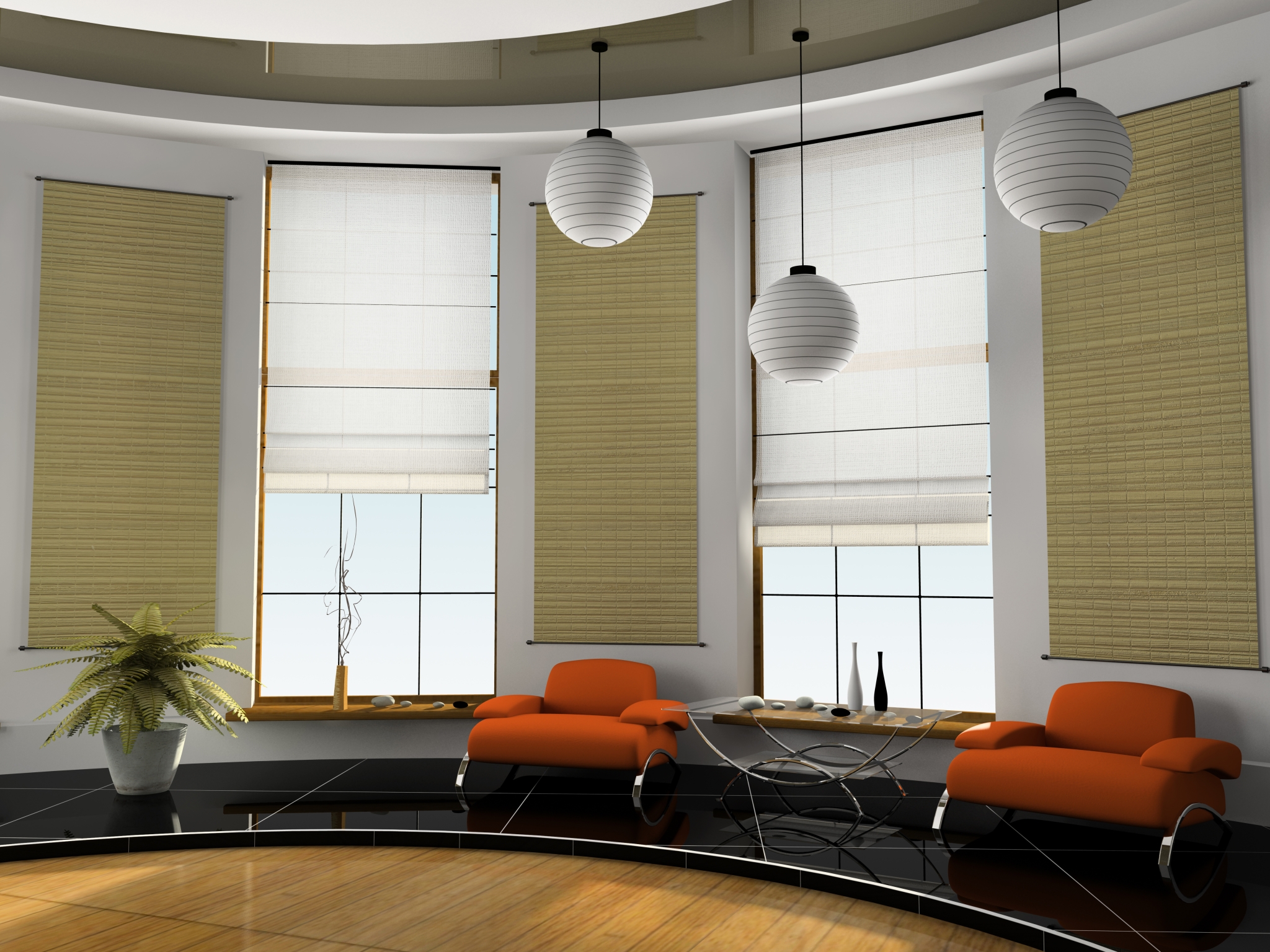 Home interior 3D rendering